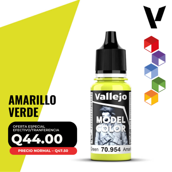 Vallejo Model Color - Amarillo Verde (70.954 - Pos. 90)