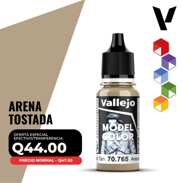 Vallejo Model Color - Arena Tostada (70.765 - Pos. 140)