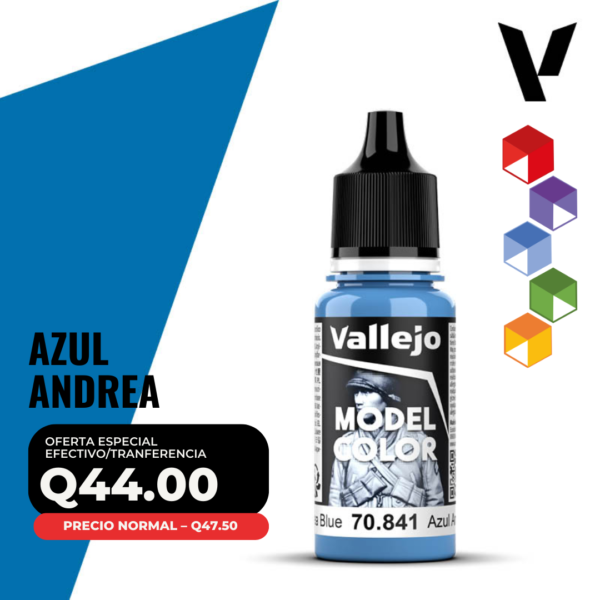 Vallejo Model Color - Azul Andrea (70.841 - Pos. 66)