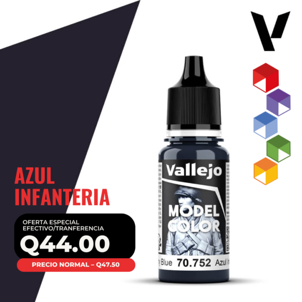 Vallejo Model Color - Azul Infantería (70.752 - Pos. 63)