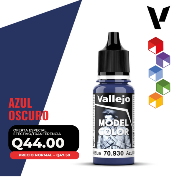 Vallejo Model Color - Azul Oscuro (70.930 - Pos. 61)