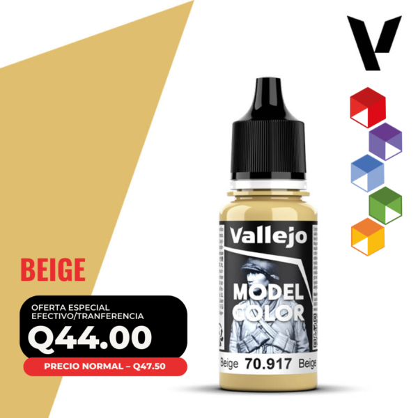 Vallejo Model Color - Beige (70.917 - Pos. 131)
