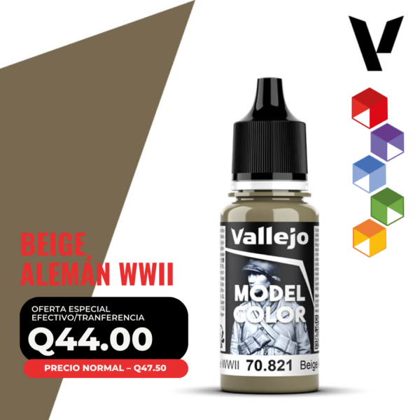 Vallejo Model Color - Beige Alemán WWII (70.821 - Pos. 113)