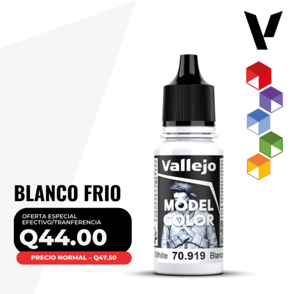 Vallejo Model Color - Blanco Frío (70.919 - Pos. 2)