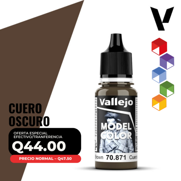 Vallejo Model Color - Cuero Oscuro (70.871 - Pos. 144)