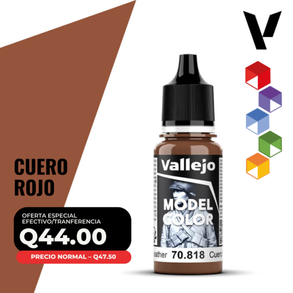 Vallejo Model Color - Cuero Rojo (70.818 - Pos. 161)