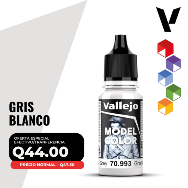 Vallejo Model Color - Gris Blanco (70.993 - Pos. 165)
