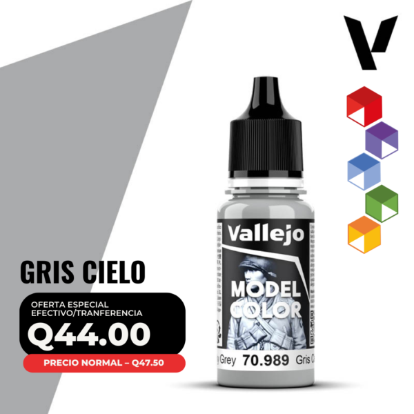 Vallejo Model Color - Gris Cielo (70.989 - Pos. 176)