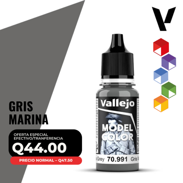 Vallejo Model Color - Gris Marina (70.991 - Pos. 182)