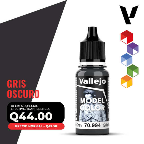 Vallejo Model Color - Gris Oscuro (70.994 - Pos. 175)
