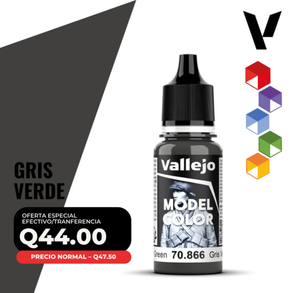 Vallejo Model Color - Gris Verde (70.866 - Pos. 184)