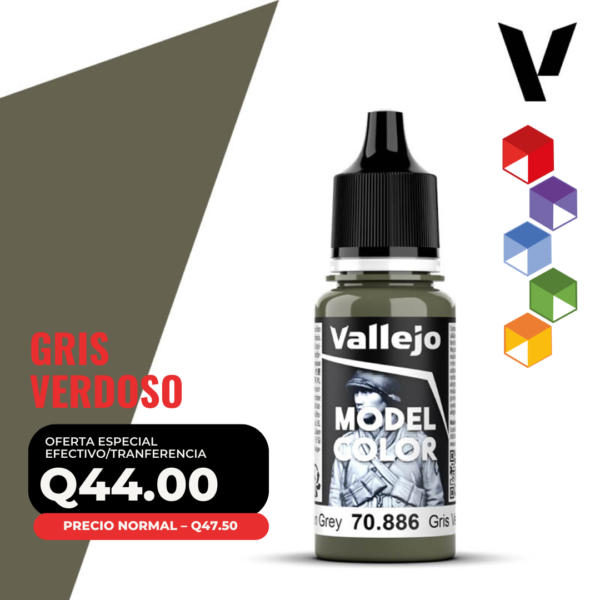 Vallejo Model Color - Gris Verdoso (70.886 - Pos. 98)
