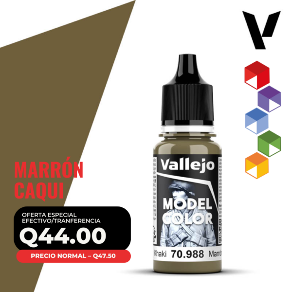 Vallejo Model Color - Marrón Caqui (70.988 - Pos. 114)