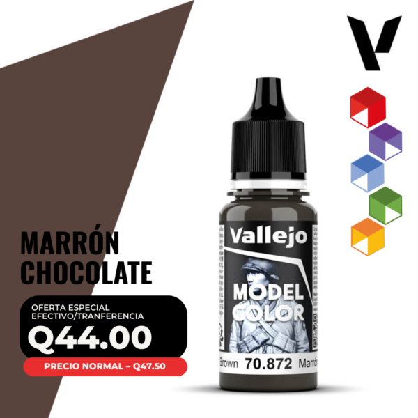 Vallejo Model Color - Marrón Chocolate (70.872 - Pos. 135)