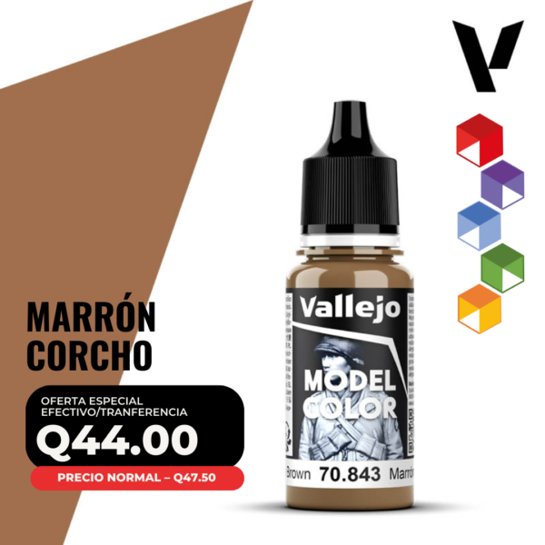 Vallejo Model Color - Marrón Corcho (70.843 - Pos. 14)
