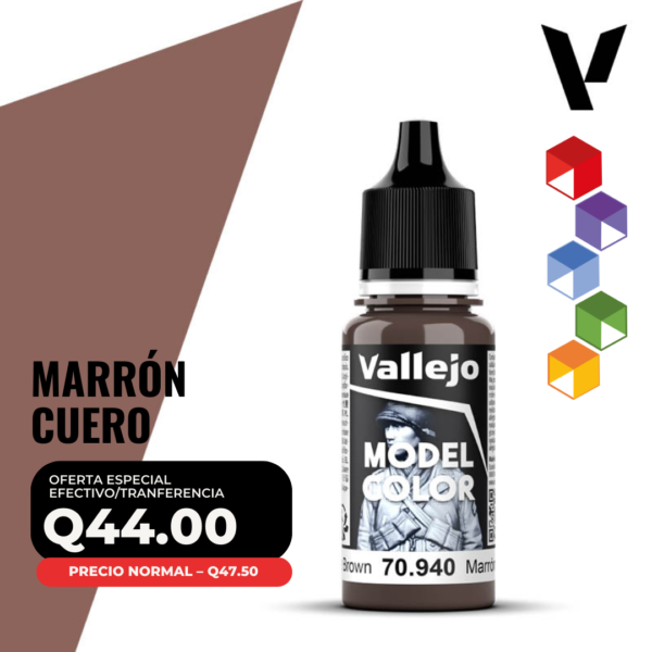 Vallejo Model Color - Marrón Cuero (70.940 - Pos. 153)