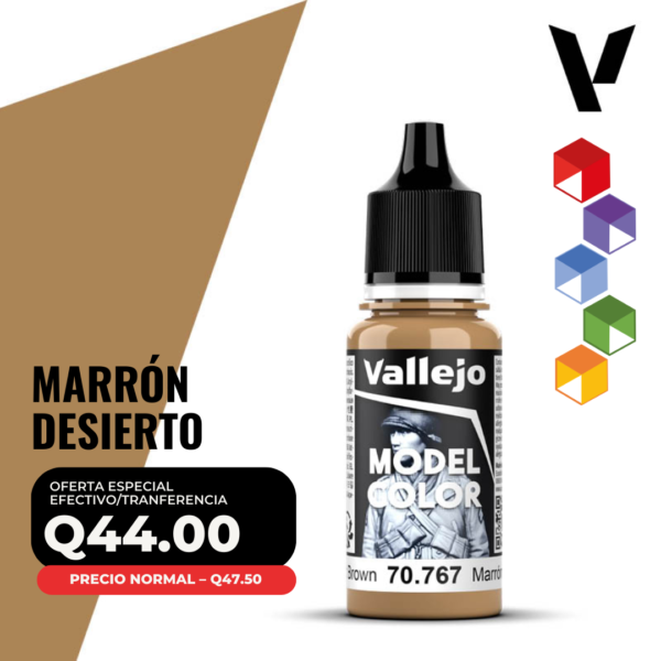 Vallejo Model Color - Marrón Desierto (70.767 - Pos. 138)