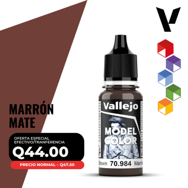 Vallejo Model Color - Marrón Mate (70.984 - Pos. 155)