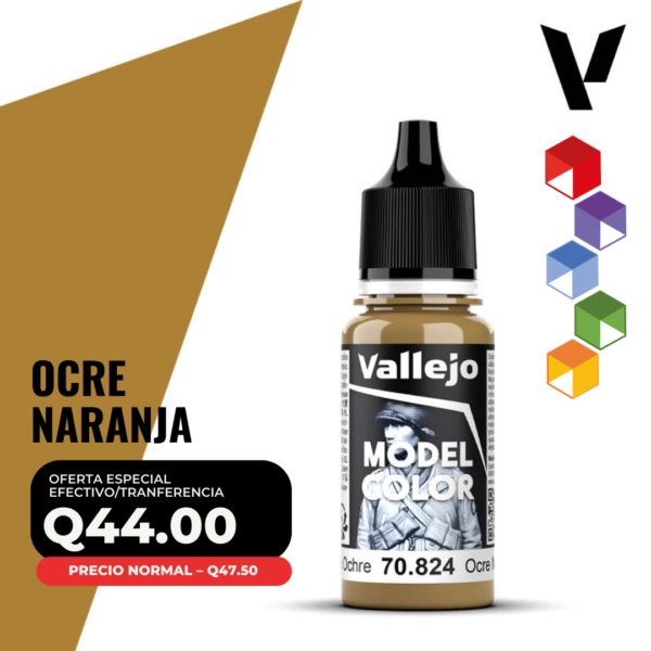 Vallejo Model Color - Ocre Naranja (70.824 - Pos. 133)