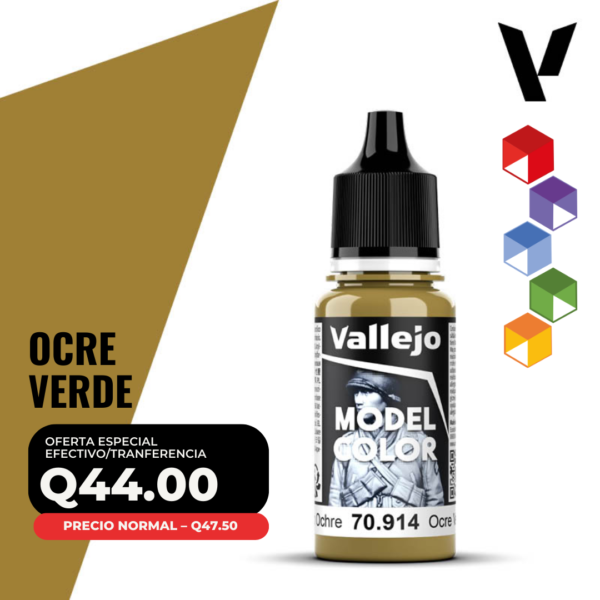 Vallejo Model Color - Ocre Verde (70.914 - Pos. 132)