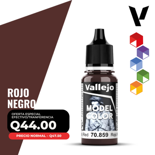 Vallejo Model Color - Rojo Negro (70.859 - Pos. 41)
