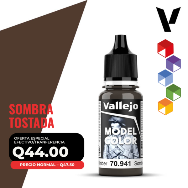 Vallejo Model Color - Sombra Tostada (70.941 - Pos. 118)