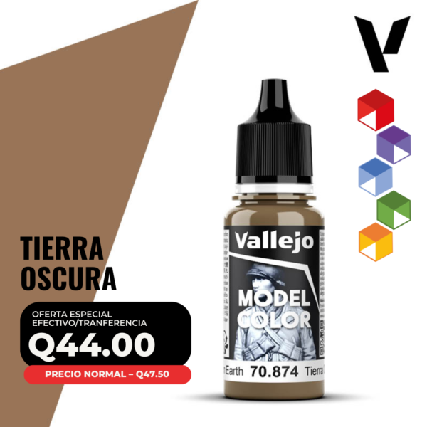 Vallejo Model Color - Tierra Oscura (70.874 - Pos. 141)