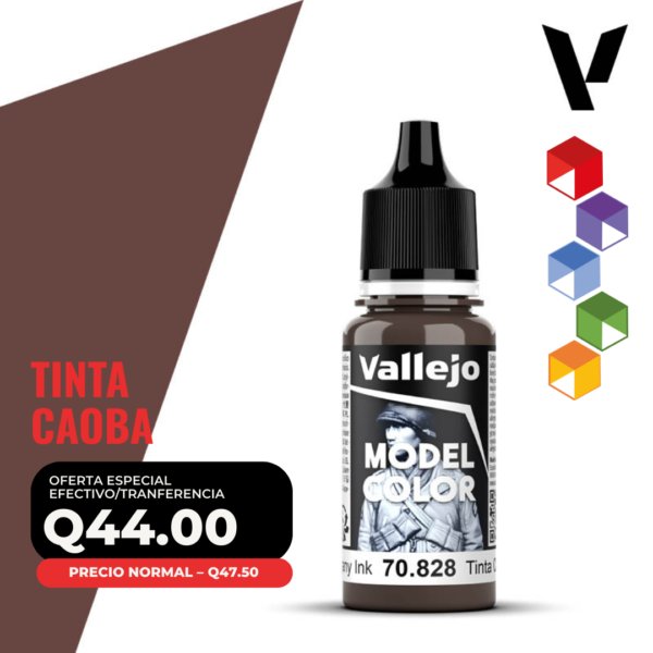 Vallejo Model Color - Tinta Caoba (70.828 - Pos. 193)