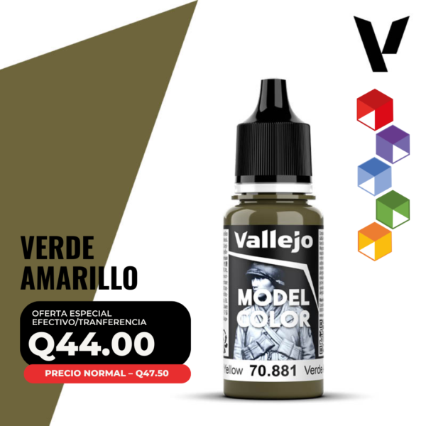 Vallejo Model Color - Verde Amarillo (70.881 - Pos. 121)
