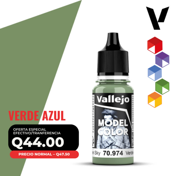 Vallejo Model Color - Verde Azul (70.974 - Pos. 76)