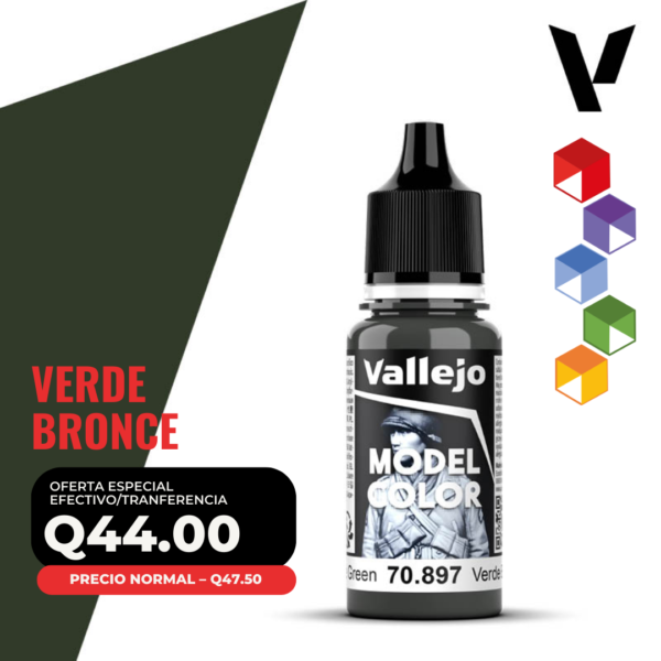 Vallejo Model Color - Verde Bronce (70.897 - Pos. 84)
