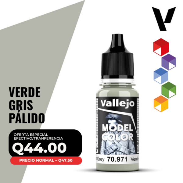 Vallejo Model Color - Verde Gris Pálido (70.971 - Pos. 167)