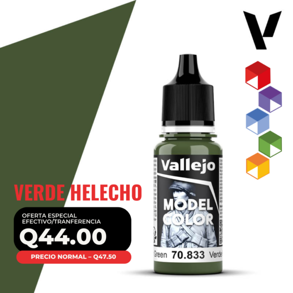 Vallejo Model Color - Verde Helecho (70.833 - Pos. 87)