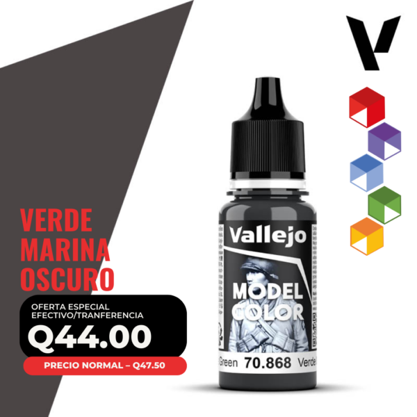 Vallejo Model Color - Verde Marina Oscuro (70.868 - Pos. 188)