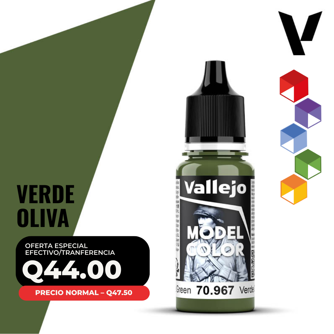 Vallejo Model Color - Verde Oliva (70.967 - Pos. 92) Vallejo Model Color - Verde Oliva (70.967 - Pos. 92)