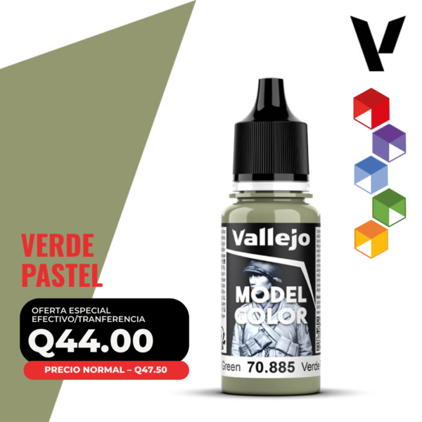 Vallejo Model Color - Verde Pastel (70.885 - Pos. 97)