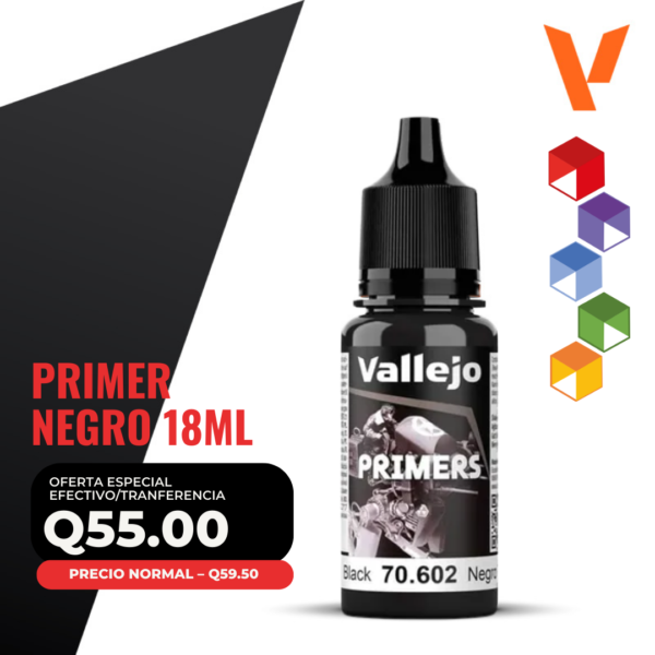 Vallejo Primer - Negro (70.602)