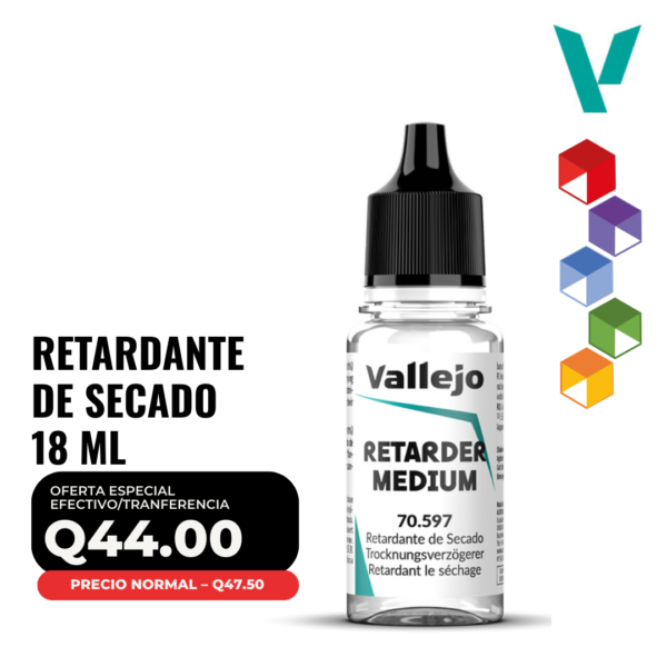 Vallejo - Retardante de Secado 18ml (70.597 - Pos. 212)