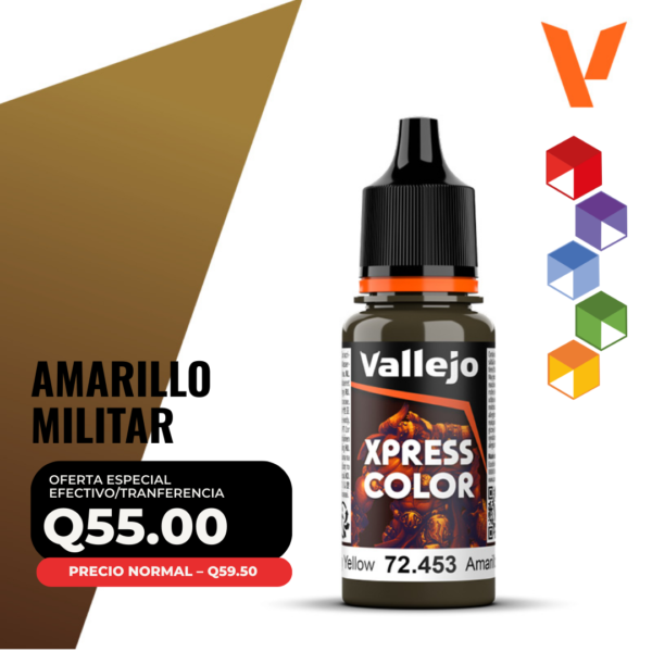 Vallejo Xpress Color - Amarillo Militar (72.453 - Pos. 165)