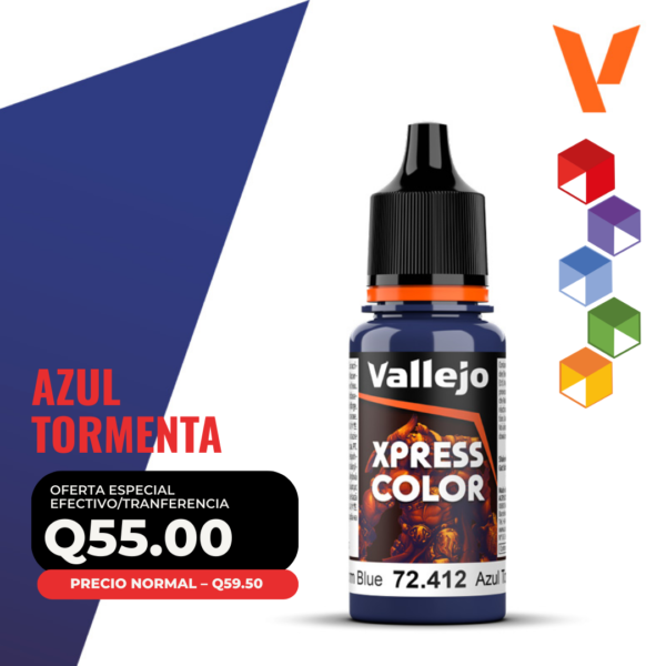 Vallejo Xpress Color - Azul Tormenta (72.412 - Pos. 148)