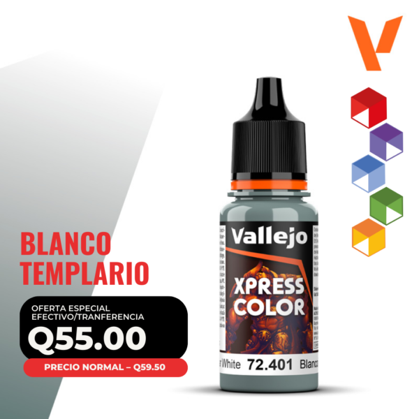 Vallejo Xpress Color - Blanco Templario (72.401 - Pos. 137)