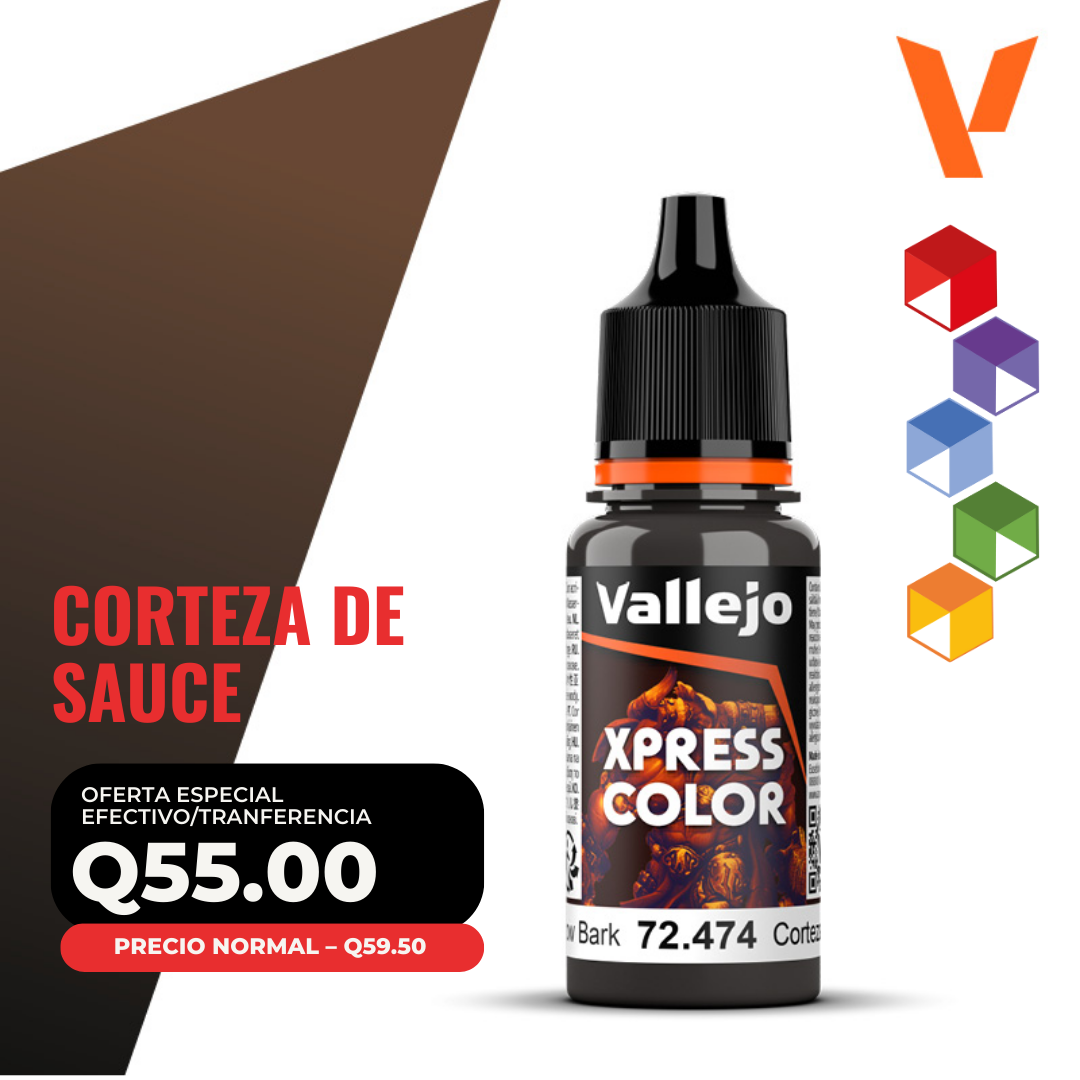 Vallejo Xpress Color - Corteza de Sauce (72.474 - Pos. 186) Vallejo Xpress Color - Corteza de Sauce (72.474 - Pos. 186)
