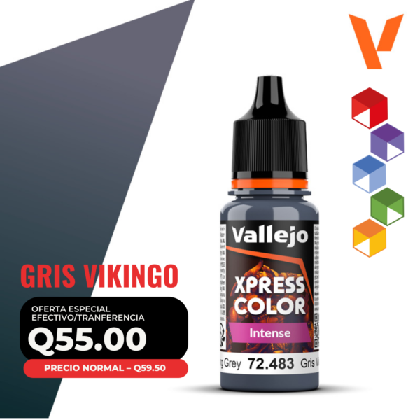 Vallejo Xpress Color - Gris Vikingo (72.483 - Pos. 195) - Intense