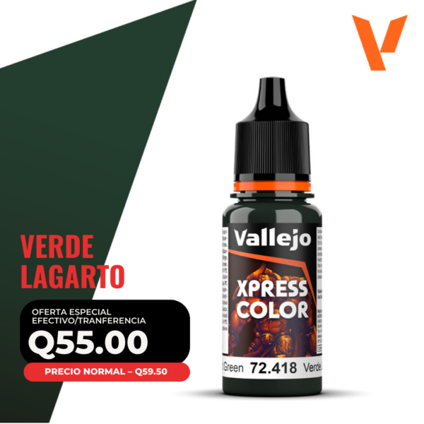 Vallejo Xpress Color - Verde Lagarto (72.418 - Pos. 154)