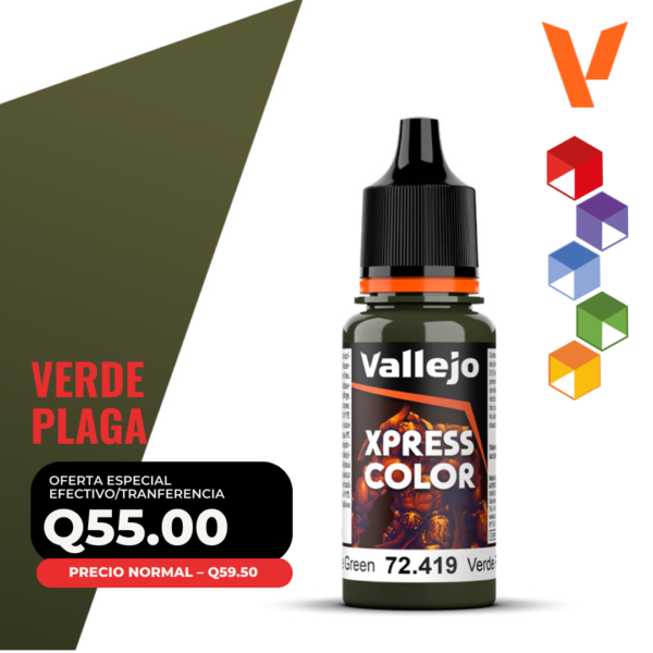 Vallejo Xpress Color - Verde Plaga (72.419 - Pos. 155)