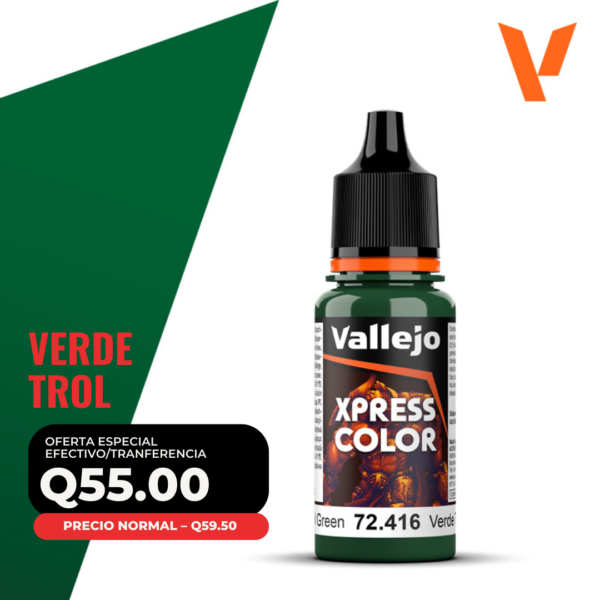 Vallejo Xpress Color - Verde Trol (72.416 - Pos. 152)
