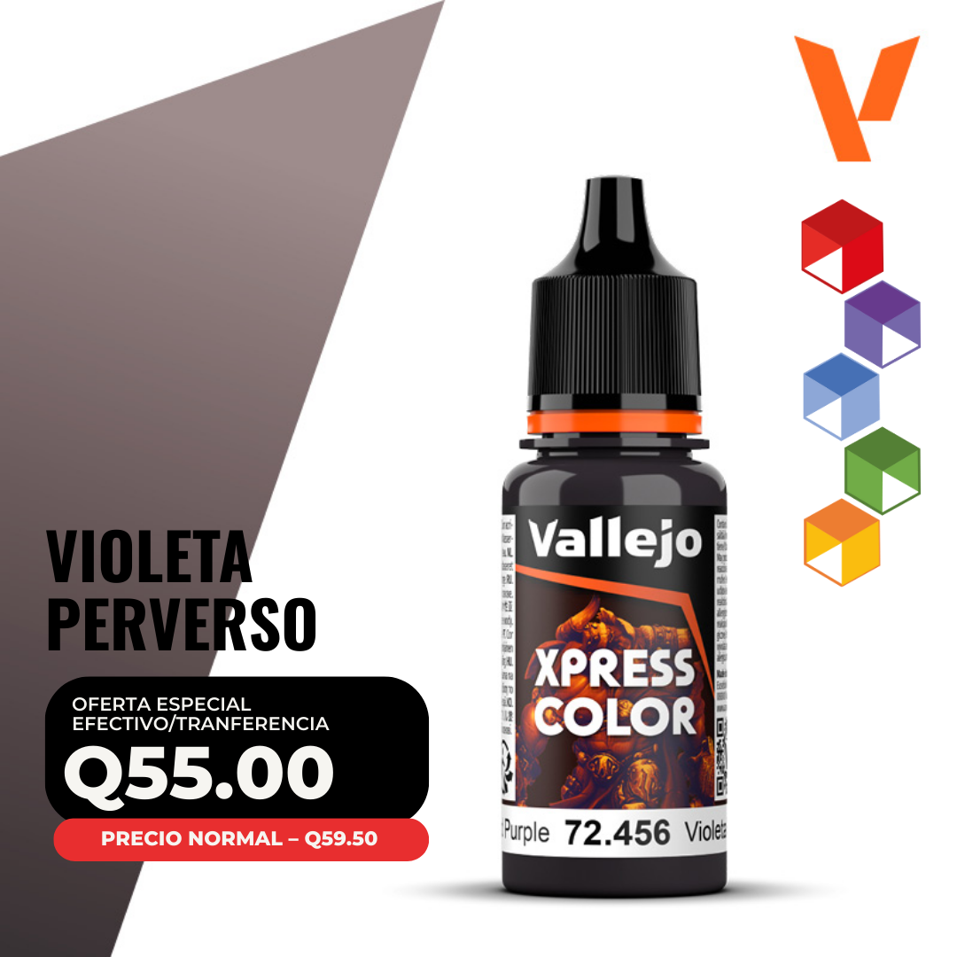 Vallejo Xpress Color - Violeta Perverso (72.456 - Pos. 168) Vallejo Xpress Color - Violeta Perverso (72.456 - Pos. 168)