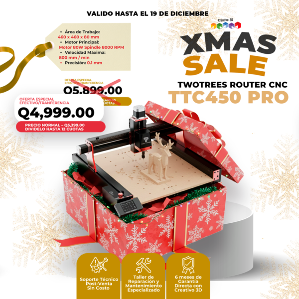 oferta ROUTER CNC TTC450 PRO XMAS SALE
