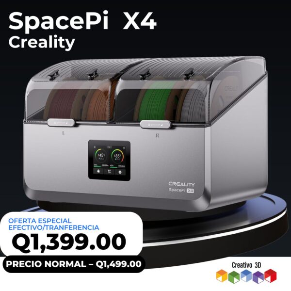 Creality Space Pi X4 - Secador de 4 bobinas en Guatemala