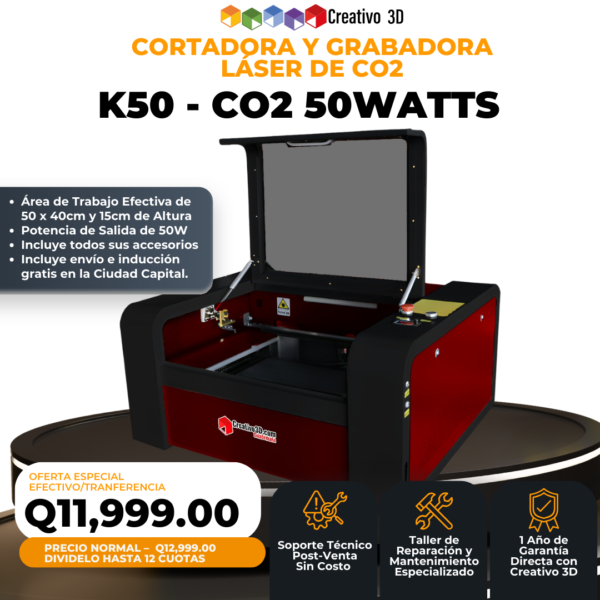 Cortadora y Grabadora Láser K50 Básica